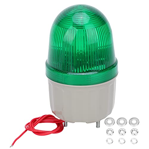 BEM-2071 5 W 220 V AC LED-Warnleuchte mit 360°-Abdeckung, Wasserdicht, Harte Textur für Fabriken, Bürogebäude, Schulen, Regierungsbehörden (GREEN)