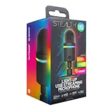 STEALTH Beleuchtetes LED-USB-Streaming-Mikrofon mit Noice-Cancelling-Funktion