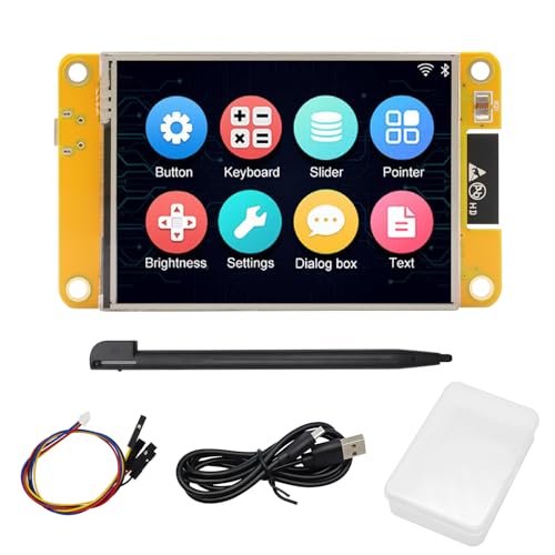 ESP32 Display, ESP32 Entwicklungsboard mit WiFi Bluetooth 2.8" 240 * 320 Display ESP32 Intelligente TFT Modul Touchscreen LVGL Hochgeschwindigkeit IoT Konnektivität Kompatibel mit Arduino/LVGL
