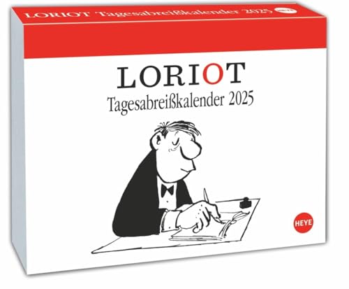 Loriot Tagesabreißkalender 2025: Kultiger Humor-Tischkalender, Abreißkalender für jeden Tag. Kalender 2025 zum Aufstellen oder Aufhängen. (Tagesabreißkalender Heye)