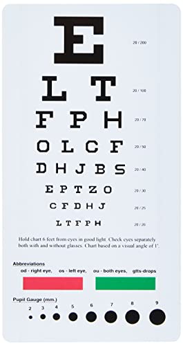 NCD Medical/Prestige Medical 3909 snellen pocket eye chart