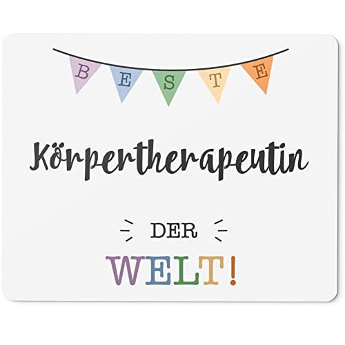 JUNIWORDS Mauspad Mousepad, Beste Körpertherapeutin der Welt (5707061)