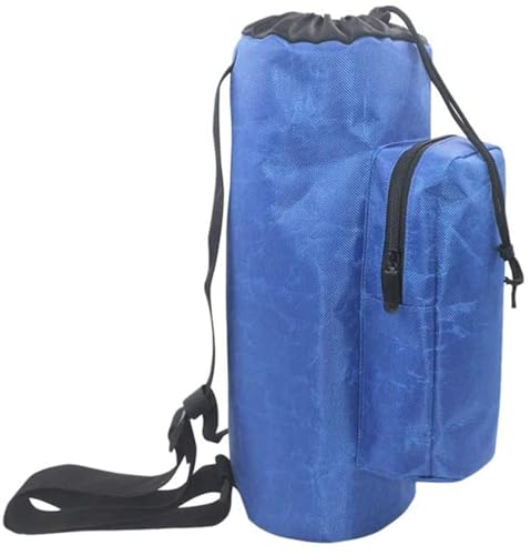 Verstellbarer Riemen, tragbare Sauerstoff-Tank-Tragetasche, Zylinderflasche, blauer Sauerstoff-Rucksackhalter für Medizin, Zuhause, Outdoor, Reisen