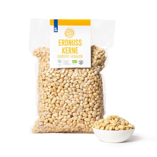 PAKKA - köstlich aromatische Premium Bio Fair Trade Erdnusskerne geröstet gesalzen 1kg, Öko geröstetet Erdnüsse direkt hergestellt und abgefüllt vom Produzenten in Kolumbien, vegan 1000g