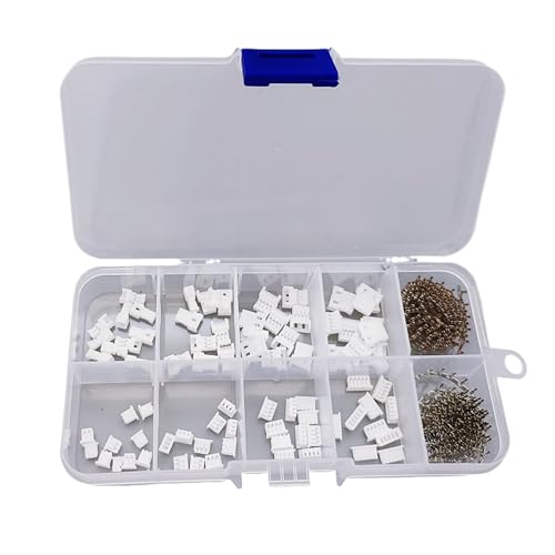 ZSDZFYLLK 380Pcs JST 1.25mm Pitch männliche weibliche Gehäuse Stecker Luft Docking 2/3/4/5Pin Stecker mit Crimp Terminal Anschlüssen Kit