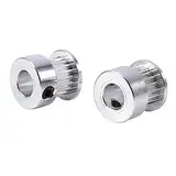 2 Stück Zahnriemenscheiben aus Aluminiumlegierung, 8 Mm Innendurchmesser, 20 Zähne für 3D-Drucker. Doppelte Lagerung Dieser Aluminiumlegierung. Ideal für den Bau eines gt2 zahnrad 8mm 25 zähne