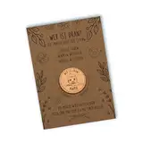 Entscheidungsmünze für werdende Mama & Papa als Geschenk zur Geburt für Eltern Geburtsgeschenk Babygeschenk