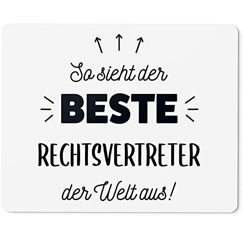 JUNIWORDS Mauspad Mousepad, So Sieht der Beste Rechtsvertreter der Welt aus! (5868957)