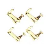 Tyenaza 4Pcs Violin Fine Tuner - Durable Alloy Feinstimmer Saiteneinsteller Ersatzteile Musikinstrument Zubehör für 3/4 4/4 Violine (Gold)