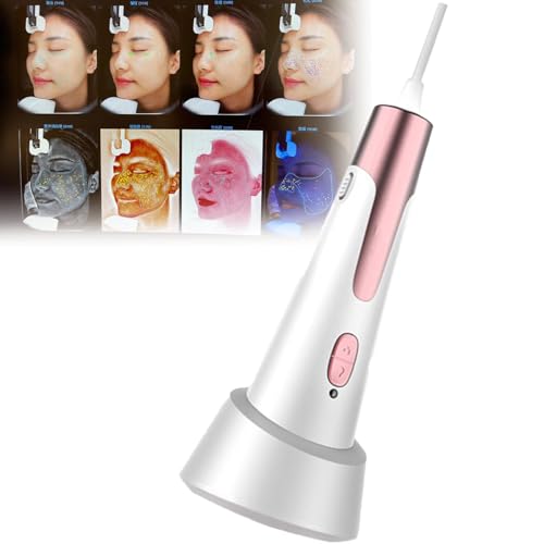 Hauttester, Unterstützt Aufnahmen Des Gesamten Gesichts Und Einzelpunktaufnahmen, Erkennt Epidermis, Dermis Und Poren, Hautdetektor-Analysegerät Für Zuhause, Schönheitssalon-Spa,Pink