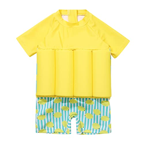 IMEKIS Jungen Schwimmender Badeanzug Dinosaurier Schwimmhilfe Kind Baby Einteiliger Schwimmkraft Schwimmanzug Flotation Badeanzug mit 8 Abnehmbaren Auftrieb Schwimmen Lernen Ausbildung Anzug