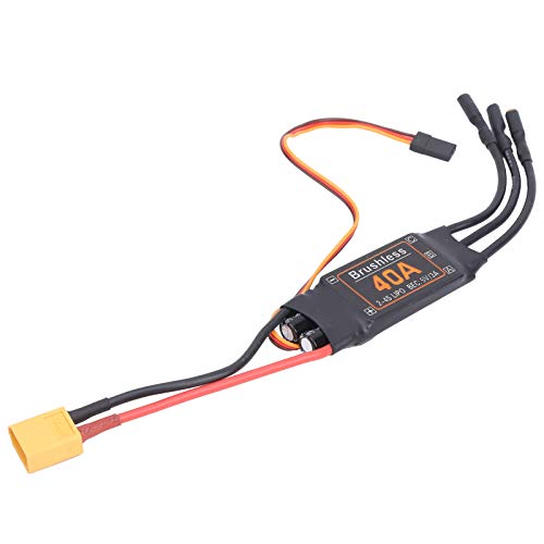 Brushless ESC, 40A, 5V / 3A BEC-Ausgang, XT60 Stecker, Eletronic Speed ​​Controller, für 2-4S Lipo, RC Flugzeuge Drohnen Zubehör