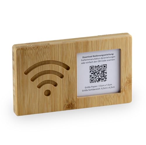 Vielseitiges WLAN-Schild zum Aufhängen – einfacher Gäste-Login mit eigenem QR-Code