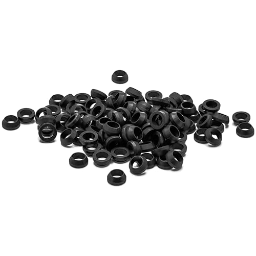 KINETICS LINE Konusdichtungen 3/8 Zoll (10 mm Loch Durchmesser) 100 Stück PVC Keildichtung für Rohrverbindungen, Rohrleitungen und Armaturen, Sanitär-Systemen, Entwässerungs (-15°C bis 60°C)