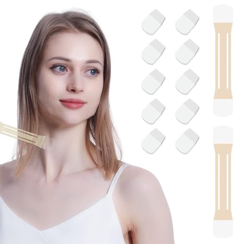 JEYORZY 2er-Pack + 10 Aufkleber Face Neck Lifting Tape, Hebt Schlaffe Haut Sofort an, facelifting tape, Kaschiert Doppelkinn mit Wasserfestem für V-förmiges Gesicht