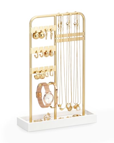 ChuStory Schmuck Organizers, Schmuckständer für Halskette, Armband, Parfüm und Ohrringe, Deko Aesthetic Accessoires