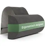 Nackenrolle für Sessel mit Gegengewicht (100% Memory Schaum), Nackenkissen Sofa Couch hängend, Nackenstütze für Kopfteil Bett, Kopfkissen für Liegestuhl, ergonomisches nackenkissen, nackenrolle