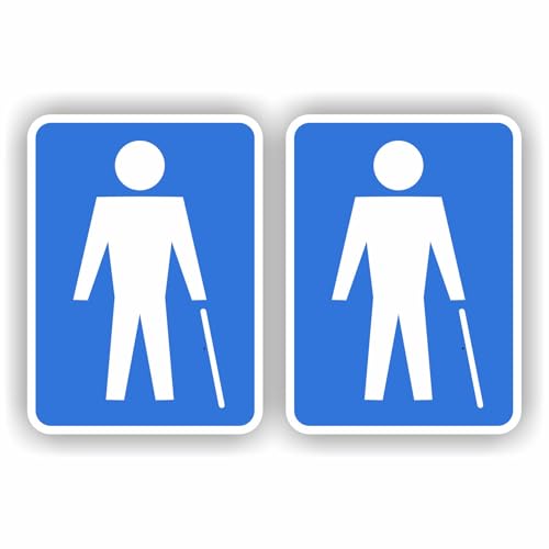 Behinderte Symbol Aufkleber Set