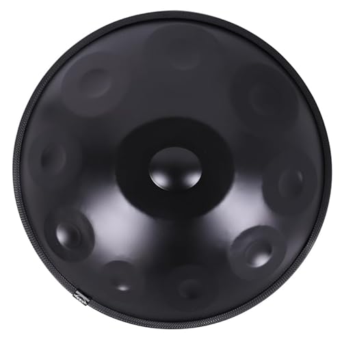 18-Zoll schwarzer 9-Ton-Hangpan - Handgefertigtes Percussionsinstrument