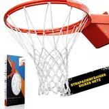 VANCL Professionelles Basketballnetz Hochleistungs-Basketball-Ersatznetz mit Premium-Qualität, Anti-Peitschen, Standardgröße für den Innen- oder Außenbereich (12 Schlaufen)