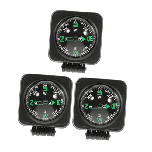 SOLUSTRE 3 Stück Auto kompass Auto zubehör Auto zübehör autozubehör kompass Autofirma Kfz -Kompassball für Auto Dashboard-Kompass für Autos Autorichtungsführungskugel Acryl