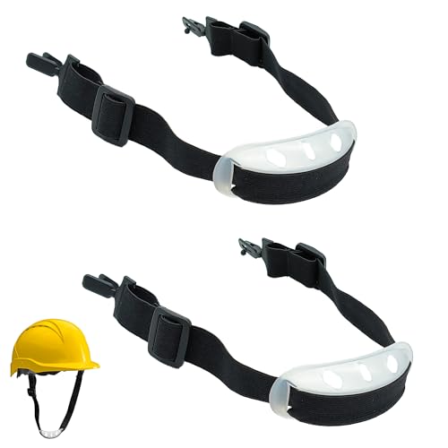 XCSJ 2 Pcs Universeller Schutzhelm Kinnriemen Verstellbarer Helmgurt Helmriemen Bauhelm Kinnriemen Helmriemen Chin Protection Abnehmbarer Kinnriemen Helm Zubehör für Unteren Kiefer Helms (schwarz)