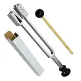 Sound Healing Tuning -Gabeln - Körpertuner -Therapie -Instrument, Präzisions -Tuning -Gabel Set | Einstellbares Tuning -Gabels -Werkzeug, Diagnostisches Tuning -Gabel -Kit Mit Reflexhammer, Entspannun