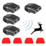 4 Stück Auto Ultraschallpfeifen, LKW und Motorrad, Hirschpfeifen Warnsystem zur Vermeidung von Tierschlägen, Wildtier Warngeräte, Ultraschall-Wildschutzpfeife, Anti-Spiel-Pfeife, Kompakt und Effektiv