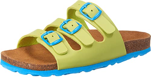 Lico Unisex Kinder BIOLINE KIDS Pantoletten, Lemon/ Blau, 32 EU