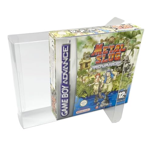 TRIPHKAR 10 Stück Transparent Spiele Hüllen Schutzhülle für Nintendo Gameboy Advance GBA Spiele Cartridge Box