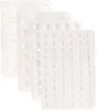 AGT Anschlagpuffer: 136-tlg. Mega-Set Elastikpuffer für Möbel, transparent, 4 Größen (Möbelpuffer, Gummifüsse, Baby Sicherungen)