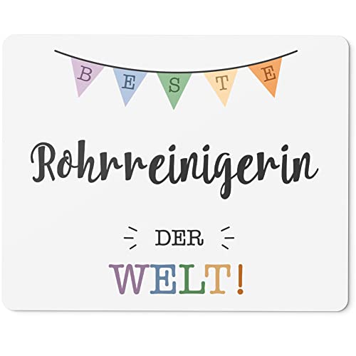 JUNIWORDS Mauspad Mousepad, Beste Rohrreinigerin der Welt (5716948)