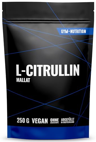 L-CITRULLIN Malat Pulver 2:1 - Hohe Reinheit - Hochdosiert - Vegan - Abgefüllt In Deutschland - Rein & ohne Zusätze aus pflanzlicher Fermentation - Premium 250g Aminosäure