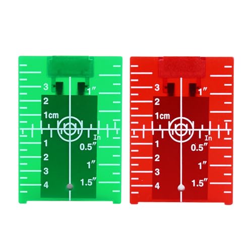 Lasertarget, Laser Zieltafel, Lasermess Zubehör, Magnetische Laser Zieltafel, Zur Ausrichtung, Lasernivellierung, Fadenkreuzlaser, Rotationslaser, Lasermessung, 2 Stücke