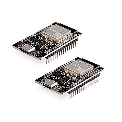 diymore 2 Stücke ESP32 NodeMCU Module USB C ESP32 WROOM 32 Nodemcu Development Board 2.4 GHz WLAN WiFi Bluetooth CH340 Chip