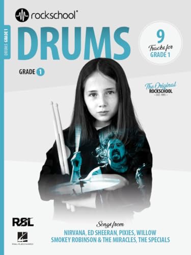 Rockschool Drums Grade 1 (2024). Enthält Online-Audio