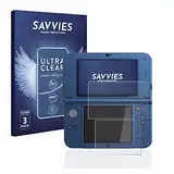 Savvies 6 Stück Schutzfolie für Nintendo New 3DS XL Displayschutz-Folie Ultra-Transparent