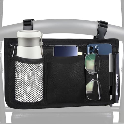 Udbrud Rollstuhlaufbewahrungstasche Armlehnentasche Rollstuhltasche für Armlehne Aufbewahrungstasche für Rollstühle Wasserdichte Rollstuhltasche