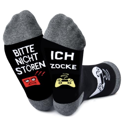 cheap4uk Lustige Socken Geschenk Muttertag Lustige Socken Herren Damen 43-46 Ostersocken Mit Spruch Funny Socks Gaming Zocken Socken Ostern Geschenk