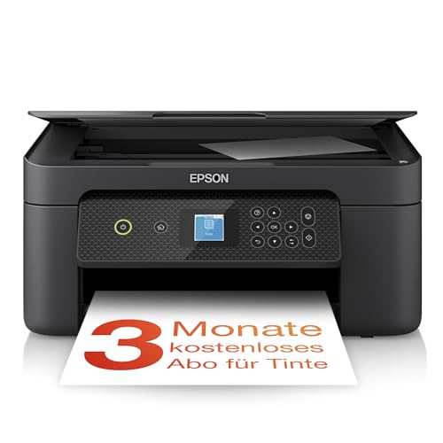 Epson Expression Home XP-3200 3-in-1 Tinten-Multifunktionsgerät (Druck, Scan, Kopie, WiFi, Einzelpatronen, Duplex, 3,7 cm Display, DIN A4), inkl. 4 Monate ReadyPrint Flex Tintentarif