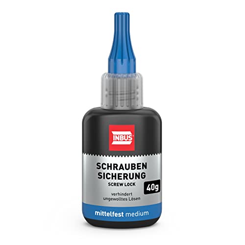 INBUS® 79560 Schraubensicherung mittelfest, 40g — Made in Germany