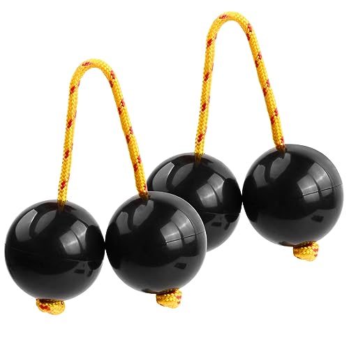 2 Paar Kashaka Aslatua für Kinder Erwachsene Afrikanische Shaker Aslatuas Instrument Rhythmic Ball Handpercussion für Hochzeiten Partys Musikunterricht