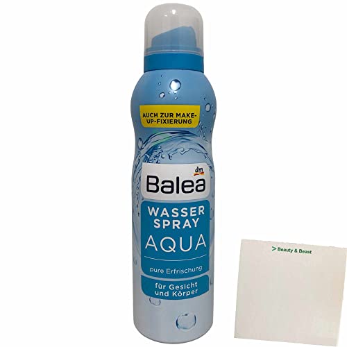 Balea Wasserspray Aqua für Gesicht und Körper (150ml Sprayflasche) + usy Block