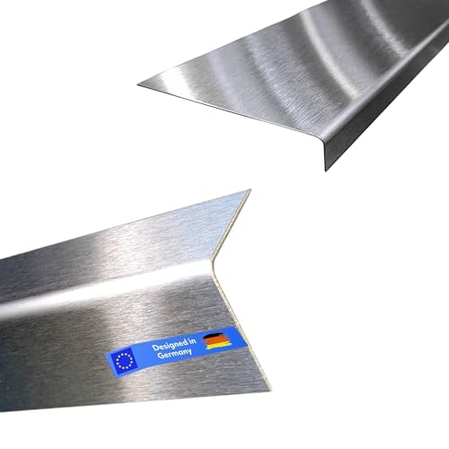 Gastro-Blechdesign Edelstahl Winkel K240 geschliffen 1,5mm stark 1 Meter Edelstahl Kantenschutz 100 cm lang 30 x 30 mm Kantenschutzprofil, Winkelprofil, Eckschutzprofil, L Profil