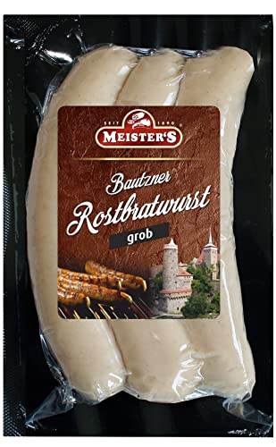 Rostbratwurst | Die würzige Bratwurst | Echte Bautzner Wurst zum Grillen | 3 x 100g