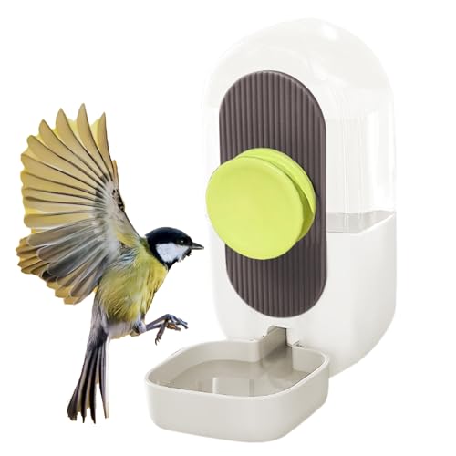 Vogelheimer Wasserspender, Vogelwasserfuttermittel für Käfig - Clear Automatic Food Container, Food Feeder Cage Accessoires für, Cockatiels, Unser Vogelhäuschen für Käfigvögel spart