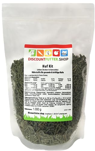 Huf Kit (1,0 kg) - Pellet - Starke Pferdehufe durch organisch gebundenen Zink, extra viel Aminosäuren und Biotin!