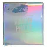 Exacompta 14133E Premium Fotoalbum Glossy mit 30 schwarzen Seiten, perfekt für Ihre Fotos zum selbstgestalten Fotobuch holografisch