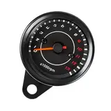 Ldabrye Stylish Motorcycle Bike Tachometermessungsinstrument Mit LED Indikatoren 12 V Tacho Für EIN Verbessertes Fahrerlebnis