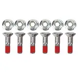 Ritzelschraube 6 stücke M8 Kettenradmutter Schraubensatz Aluminiumlegierung Vernickelter Bolt Kettenradschrauben Motorrad Kettenradschraube Und Muttersatz für YZ YZF KX KXF RM RMZ CR CRF